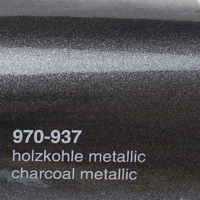 Produktbild von (25€/m²) Oracal 970RA Autofolie 937 Holzkohle Metallic Glanz Folie 152 cm Breite Laufmeterware gegossene Auto Folie selbstklebend