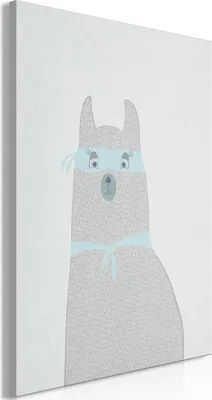 Produktbild von Vliesstoff Leinwandbild - Mysterious Lama (1 Part) Vertical 80x120 cm Für Kinder e-A-0131-b-a