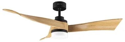 Immagine prodotto di Ventilatore da soffitto 40W 52", con motore DC, telecomando, luce LED 18W, timer programmabile, modalità invernale/estiva.