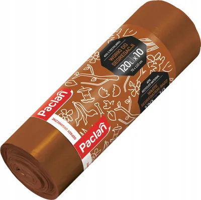 Zdjęcie produktu dla Paclan worek do segrodpady 120l 10 szt br.