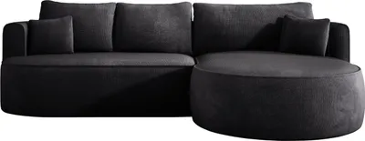 Produktbild von DomoHome - Moderne Ausziehbare Ecksofa FIORE Mit Schlaf-Funktion, Couch mit automatischer Auffaltung, Sofa, Schlafcouch RECHTS 284x183x82 cm Memphis 20