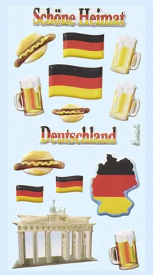 Produktbild von Schaum-Sticker Land Deutschland