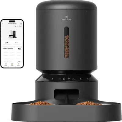Obrázek produktu pro Petlibro Granary Smart, Automatický podavač krmiva pro zvířata, Černá, Kočka, 5 l, AC, 100 - 240 V