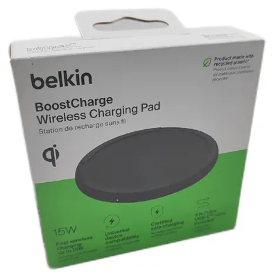 Produktbild von Belkin WIA012HQBK, Drinnen, AC, Kabelloses Aufladen, 1,5 m, Schwarz