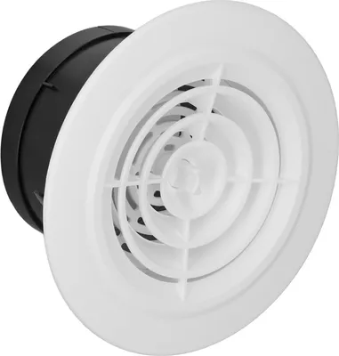 Obrázok produktu pre Otočný okrúhly kryt ventilátora Náhradný nastaviteľný kryt výfuku vzduchu pre kúpeľňu Kuchyňa 4in