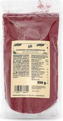 Produktbild von KoRo I Gefriergetrocknetes schwarzes Johannisbeerpulver 250 g