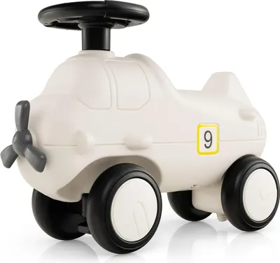 Produktbild von DREAMADE Rutschauto, Rutschfahrzeug in Flugzeugform mit Propeller, Lauflernwagen mit Lenkrad & 4 Rädern, Rutschauto für Kinder 18-72 Monate, bis 45kg