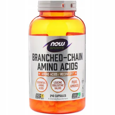 Produktbild von NOW Foods Aminokwasy BCAA 240 kapsułek