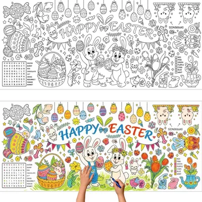 Zdjęcie produktu dla Obrus wielkanocny dla dzieci, 76 x 183 cm, papierowy