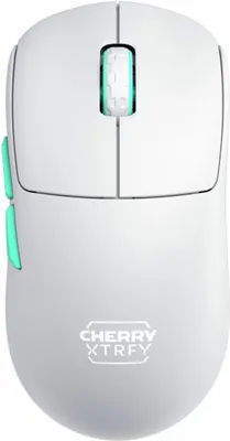 Zdjęcie produktu dla CHERRY XTRFY CX-M68W-WHITE, Po prawej stronie, RF Wireless, 26000 DPI, Niebieski, Turkusowy, Biały
