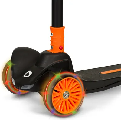 Produktbild von Lionelo Dreiradscooter Timmy, Hohe Tragkraft: 50 kg, LED-Rad- und Rahmenbeleuchtung - Schwarz-Orange
