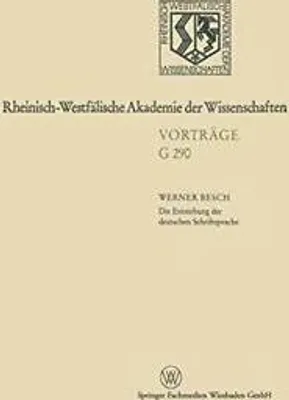 Obrázek produktu pro Die Entstehung der deutschen Schriftsprache