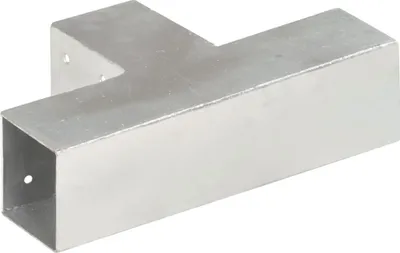 Produktbild von "SALE 2026"Zaunzubehör - Silber Pfostenverbinder T-Form Verzinktes Metall 71x71 mm Stabli Möbel2848794