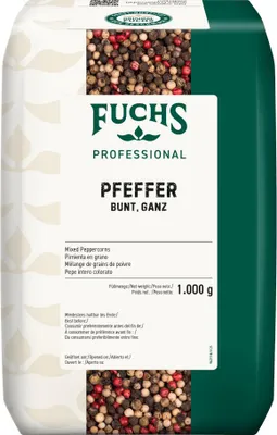 Zdjęcie produktu dla Fuchs Bunter Pfeffer cały zielony biały czarny pieprz 1000g