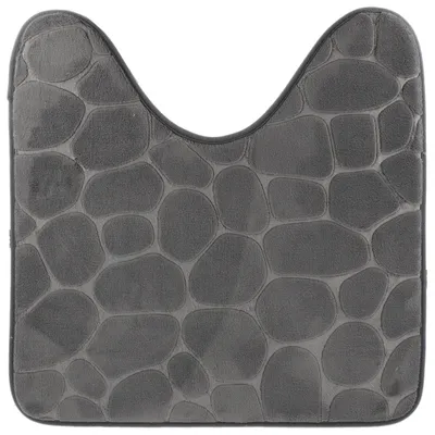 Produktbild von Tendance Toilettenvorleger/WC-Vorleger Pebble - Memory Foam - dunkelgrau