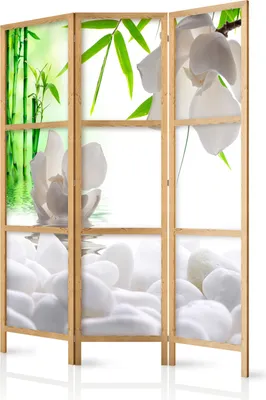 Obrázek produktu pro Orient Japonský paraván 135x172 cm 3-dílný šedý