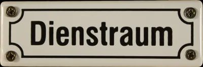 Produktbild von Eisenbahn Schild Dienstraum Emaille Türschild