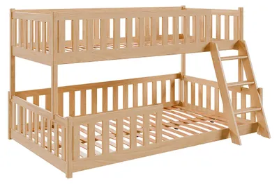 Produktbild von Etagenbett 90-120x200 am Boden inkl. Lattenroste Léane Bois
