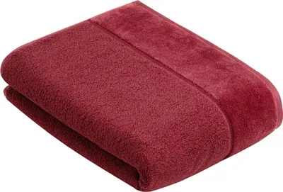 Produktbild von Vossen Duschtuch Pure Vegan Life Farbe red rock Größe 67x140 cm