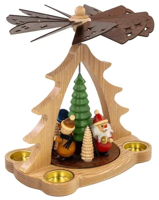 Produktbild von Hodrewa Legler Pyramide  28 cm, Modell:Weihnachtsmann farbig