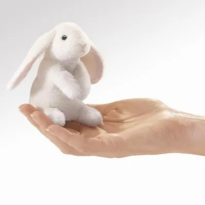 Produktbild von Folkmanis 2745 Fingerpuppe Hängeohrhase