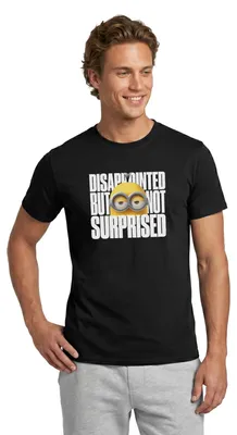 Produktbild von Spreadshirt Minions Kevin Enttäuscht Aber Nicht Überrascht Männer T-Shirt, L, Schwarz