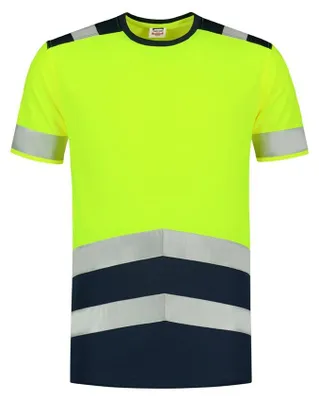 Image de Tricorp - T-shirt pour hommes/femmes unie, vêtement haute visibilité PP10116 (M) (jaune)