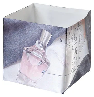 Aufbewahrungsbox aus Polyester, 15x15x15 cm, mehrfarbig