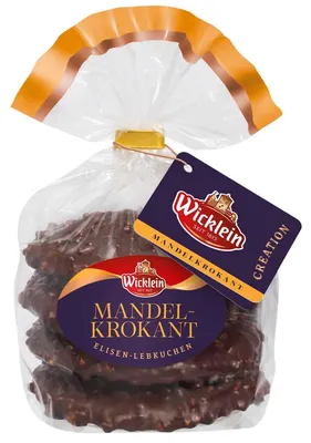 Produktbild von Wicklein Creation Elisen-Lebkuchen Mandelkrokant 275g