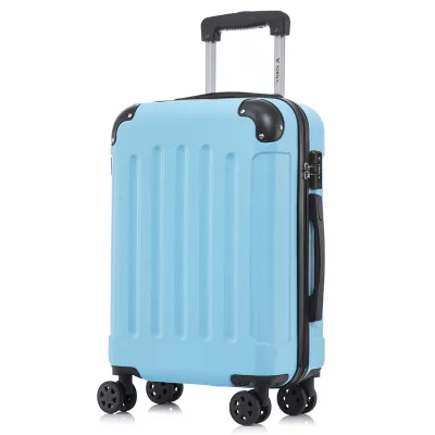 Produktbild von yonsly Premium Reisekoffer TSA-Schloss,YKK-Reißverschluss Hartschalen-Koffer Trolley Kabinenkoffer Rollkoffer Suitcase Handgepäck (Hellblau,XL)