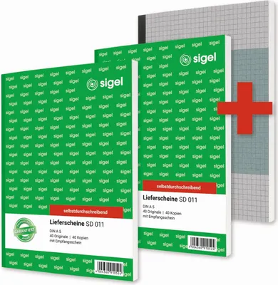 Image de sigel T1229 sigel livret de formulaires "bon de livraison", 2 + 1 action