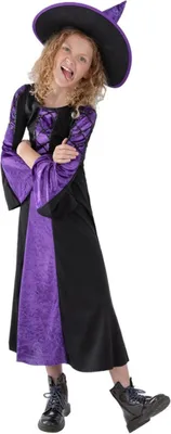 Immagine prodotto di Smiffys - Costume da "Stregata" per bambina SM664 (128-134) (Viola)