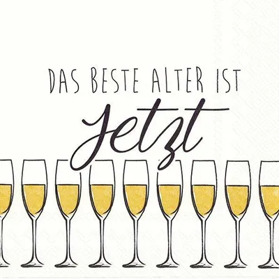 Produktbild von Servietten 33x33cm DAS BESTE ALTER go Tissue, 3lagig
