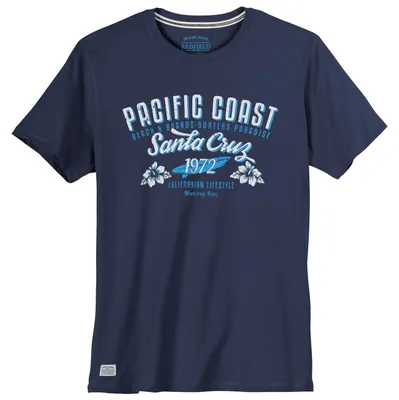 Produktbild von Redfield Übergrößen T-Shirt Print Pacific denimblau