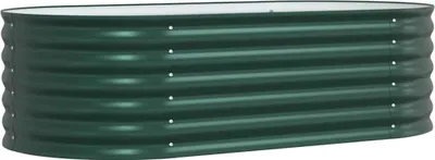 Zdjęcie produktu dla vidaXL Podwyższona grządka zielona 160 x 80 x 44 cm stalowa