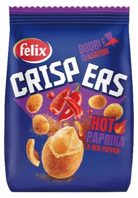 Produktbild von Felix Crispers Erdnüsse in knuspriger Hülle, scharfe Paprika 125 g