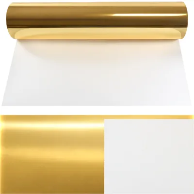 Obrázok produktu pre Flexfolia 3D, zlatá, metalická, 45x100 cm. Fólia na plotre, fólia na textil, fólia na žehlenie, expandovateľná