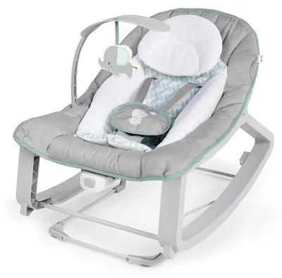 Productafbeelding van Schommelstoel wipstoel ligstoel - 3-in-1 - Trillingen - Speelboog - Vanaf de geboorte tot 18 kg