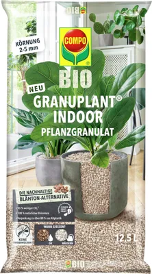 Produktbild von COMPO  GRANUPLANT Indoor Pflanzengranulat - 100% natürliches Pflanzengranulat aus Bimsstein - Körnung von 2-5 mm - 12,5 L