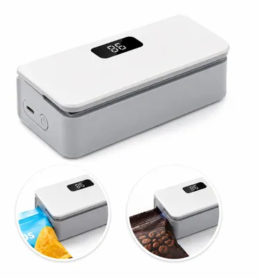 Produktbild von USB Mini Beutelverschließer mit LED Display, 6 Temperaturstufen, magnetisch, wiederaufladbar, für Lebensmittel frisch halten