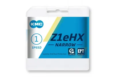 Produktbild von KMC Kette Z1eHX Narrow EPT 1/2 x 3/32', 128 Glieder, 7,8 mm, silber