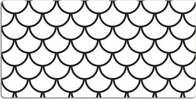 Produktbild von Schreibtischmatte Tischunterlage 100x50 cm Mauspad - Muster von Fischhülsen
