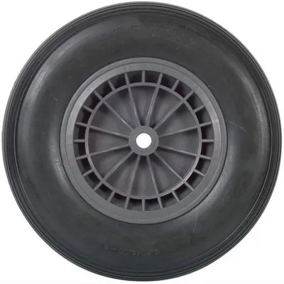 Image de Roue Increvable pour Brouette 400 mm - Résistante et Durable - Idéale pour Transport de Charges - D-Work