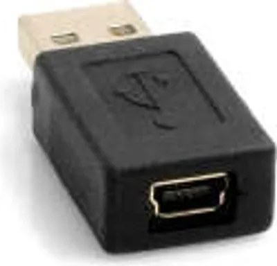 Produktbild von SYSTEM-S Mini USB (female) auf USB A (male) USB Adapter Stecker Verbinder Connector Converter