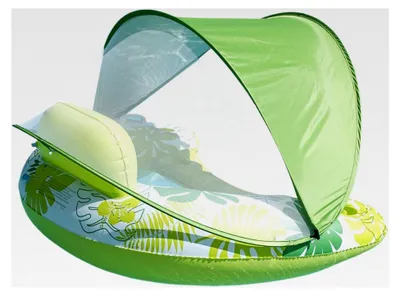 Produktbild von Aufblasbarer Pool-Schwimmer mit Sonnendach und Getränkehaltern