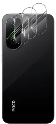 Produktbild von 3X Kamera Schutzglas für Xiaomi Poco F7 Hartglas Panzerfolie Full Cover 9H