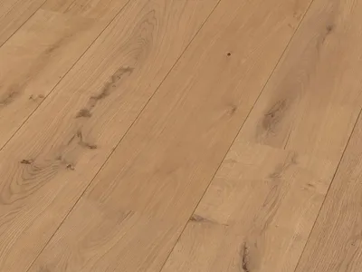 Produktbild von Meister | 2,20 m² | Braun 270 mm Parkettboden, Lindura HD 400 Eiche Landhausdiele, gebürstet matt lackiert, Wood Powder Technologie, wasserresistent, Klicksystem Masterclic Plus, XXL Format