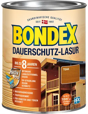 Produktbild von Bondex Dauerschutz Lasur 750 ml teak