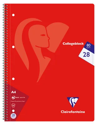 Produktbild von Clairefontaine 20x Collegeblock, 80 Blatt kariert Farben sortiert 307228C