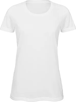 Produktbild von B&C TW063 | Damen Sublimation T-Shirt / 100% Polyester Baumwolle-feel TEE - Farbe: White - Größe: L